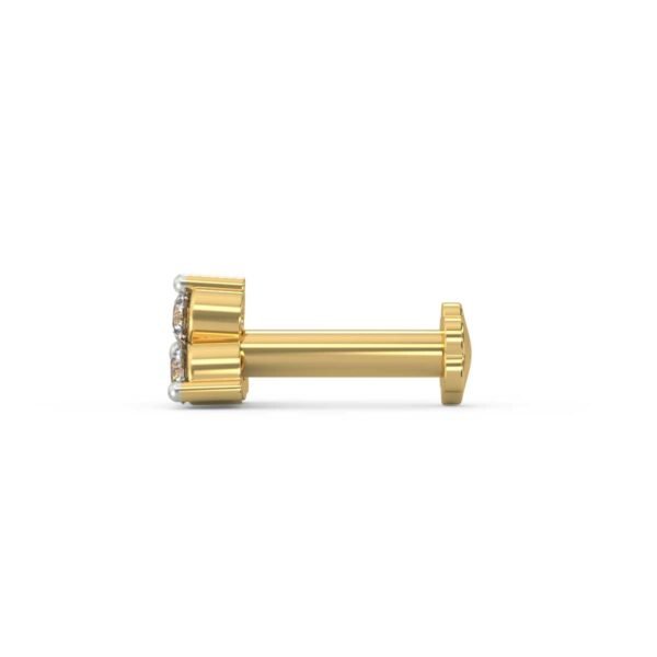 1 Stone Nosepin(21k gold) - Image 3