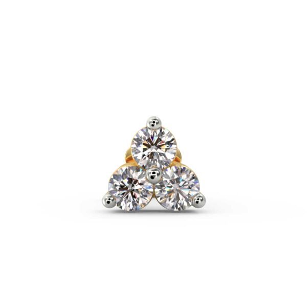 1 Stone Nosepin(21k gold) - Image 4