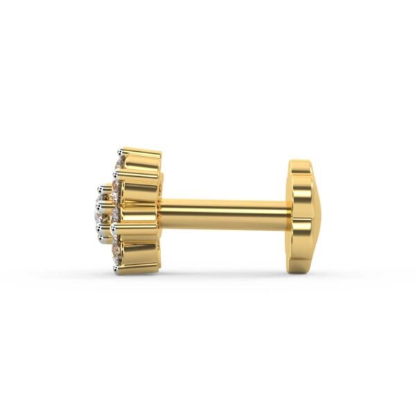 1 Stone Nosepin(21k gold) - Image 2
